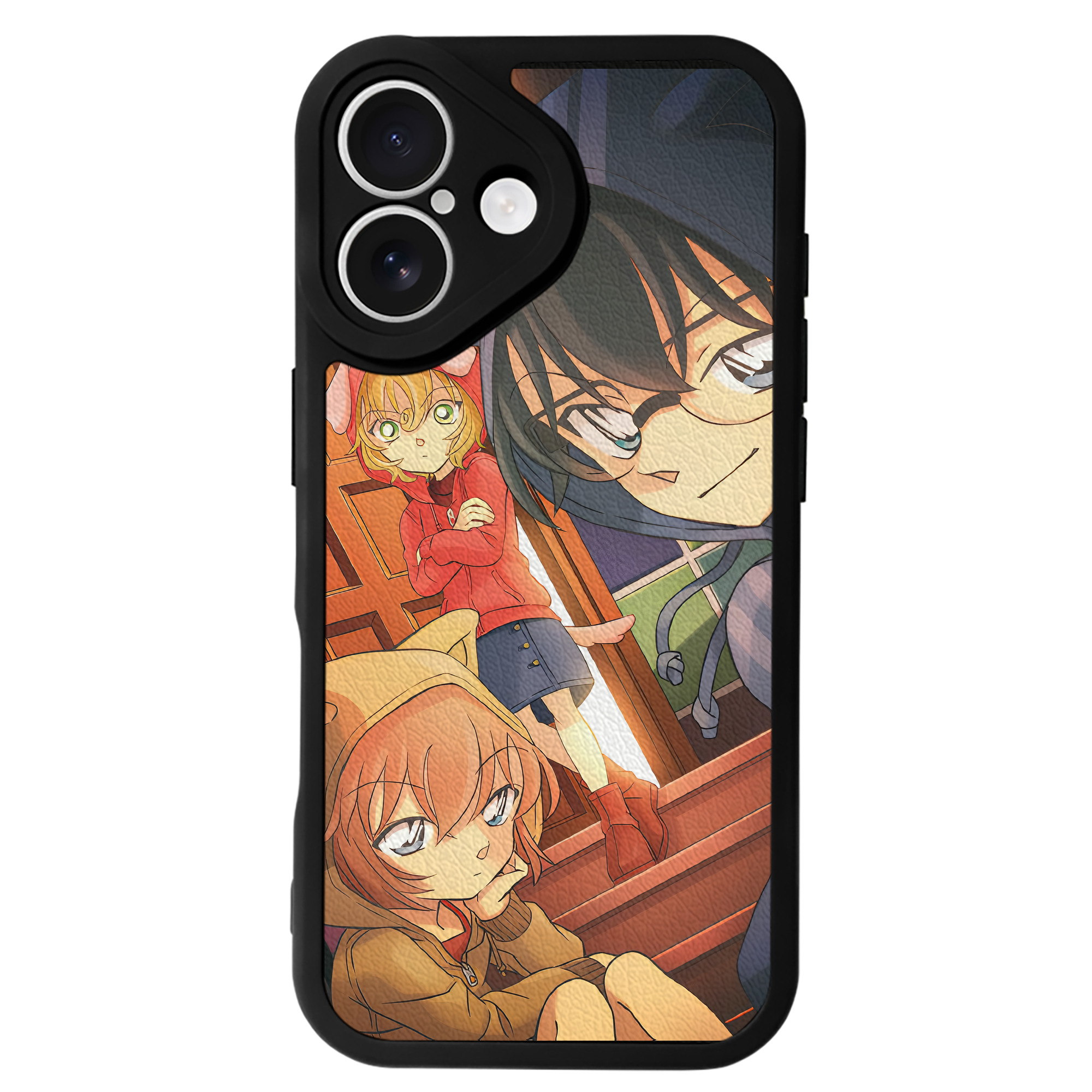 （画像用） 名探偵コナン Detective Conan 【iPhone 16シリーズ対応】シリコンスマホケース（レザー調） 材質：シリコン